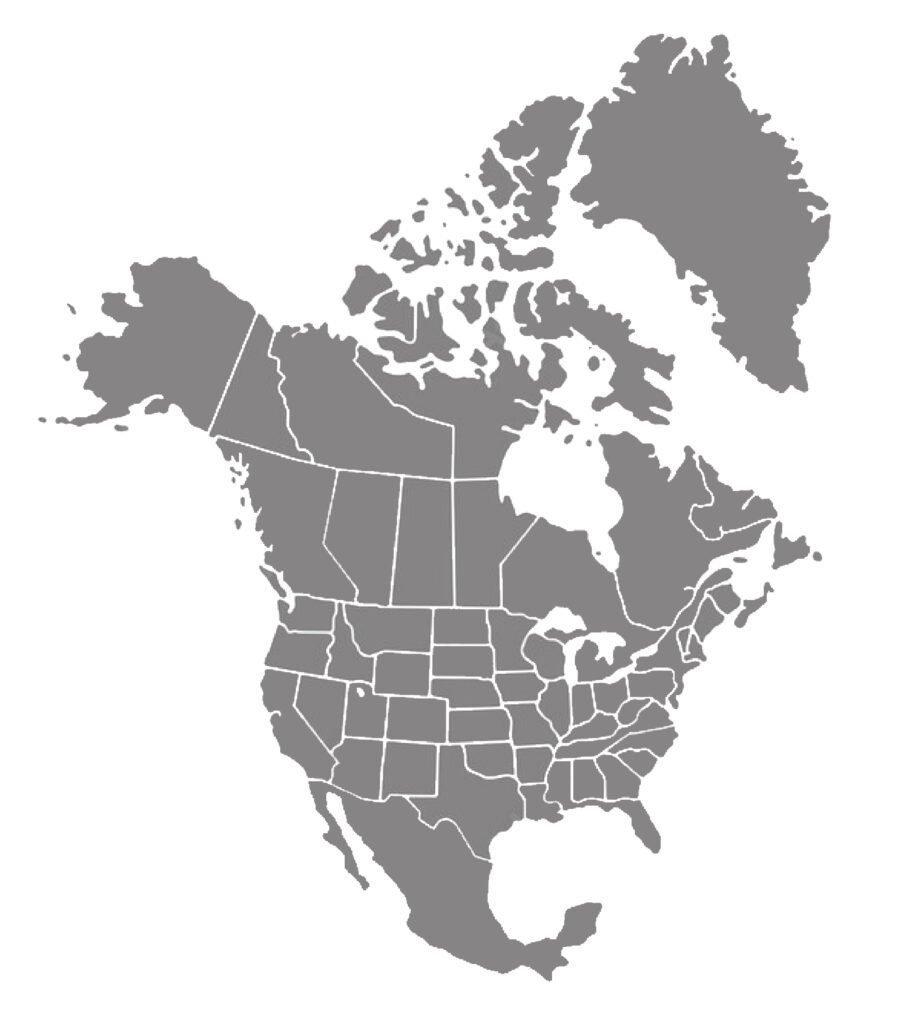 North america map