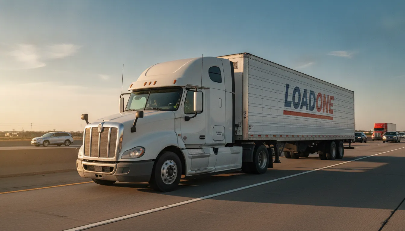Owner operator comparing carrier partnership options on a North American highway